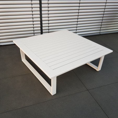 ICM garden table lounge table garden furniture Menton aluminum white large table weatherproof outdoor ICM garden table lounge table garden furniture Menton aluminum white large table weatherproof outdoor