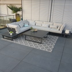 ICM salon de jardin salon de jardin St. Tropez anthracite lounge module Outdoor exclusive alu luxury furniture ICM salon de jardin salon de jardin St. Tropez anthracite lounge module Outdoor exclusive alu luxury furniture