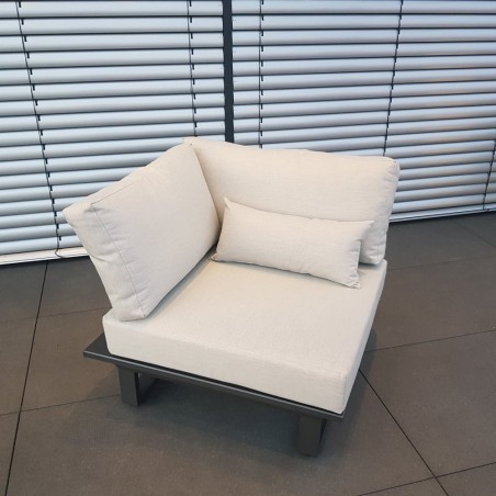 ICM Gartenlounge Loungemöbel St. Tropez Aluminium Anthrazit 1 Sitzer Sessel Modul ICM Gartenlounge Loungemöbel St. Tropez Aluminium Anthrazit 1 Sitzer Sessel Modul