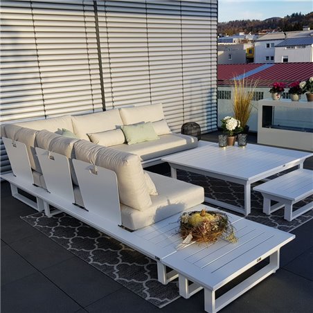 ICM Garden Lounge Muebles de jardín Aluminio Grenoble Aluminio Antracita espuma de secado rápido ICM Garden Lounge Muebles de jardín Aluminio Grenoble Aluminio Antracita espuma de secado rápido