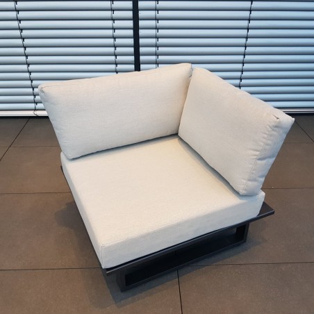 ICM Gartenlounge Loungemöbel Cannes Aluminium Teak Anthrazit 1Sitzer ICM Gartenlounge Loungemöbel Cannes Aluminium Teak Anthrazit 1Sitzer