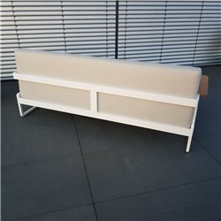 ICM Gartenlounge Loungemöbel Cassis Aluminium Teak weißt 3 Sitzer ICM Gartenlounge Loungemöbel Cassis Aluminium Teak weißt 3 Sitzer